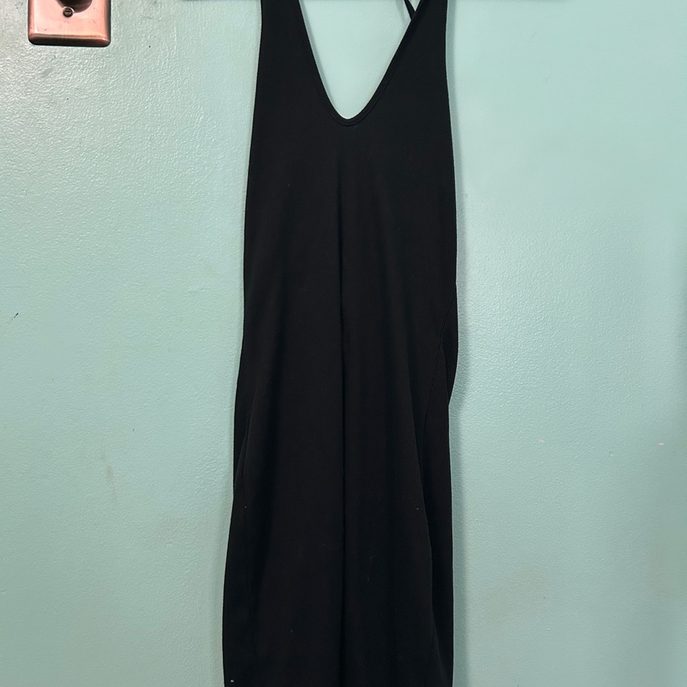 Wild Fable Elegant Black Backless Dress